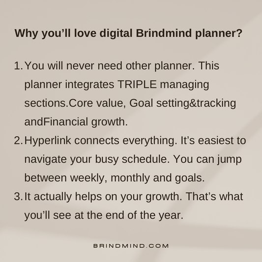 [30% OFF AT CHECKOUT] 2026 Brindmind Digital Planner